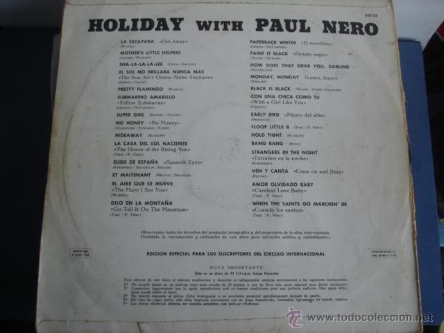Discos de vinilo: PAUL NERO HOLIDAY WITH PAUL NERO - Foto 2