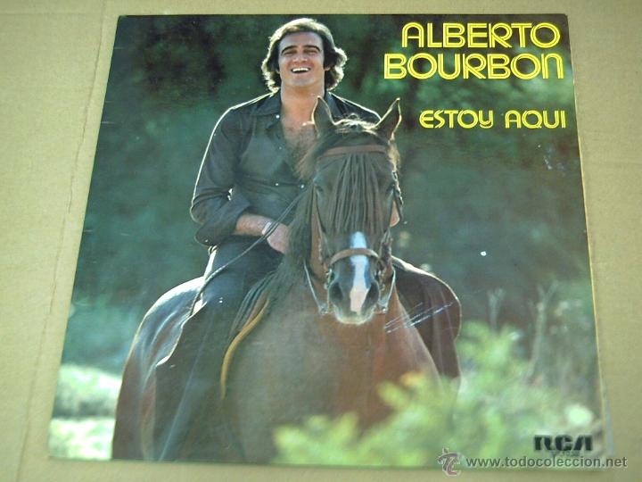 Discos de vinilo: LP ALBERTO BOURBON - ESTOY AQU&Iacute; - Foto 1