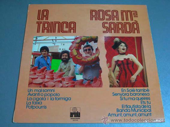 Discos de vinilo: LP LA TRINCA i ROSA MARIA SARD&Agrave; - Foto 1