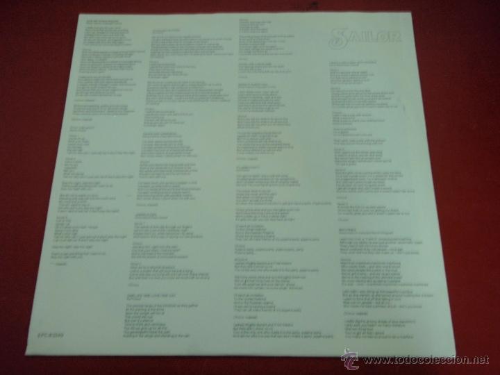 Discos de vinilo: SAILOR  HIDEAWAY  1977-HOLANDA LP33 EPIC - Foto 4