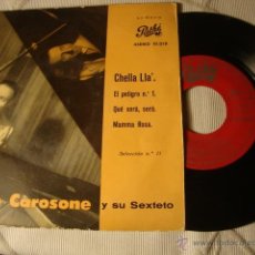 Discos de vinilo: ANTIGUO DISCO SINGLE ORIGINAL EP AÑOS 50/60 CAROSONE Y SU SEXTETO. Lote 39785653