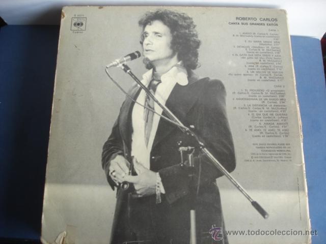 Discos de vinilo: ROBERTO CARLOS CANTA SUS GRANDES EXITOS - Foto 2