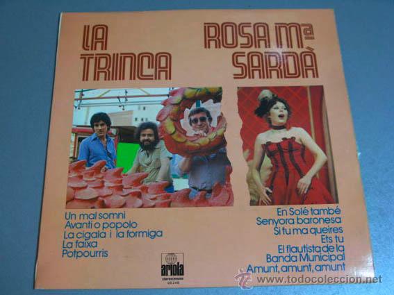 Discos de vinilo: LP LA TRINCA i ROSA MARIA SARD&Agrave; - Foto 1