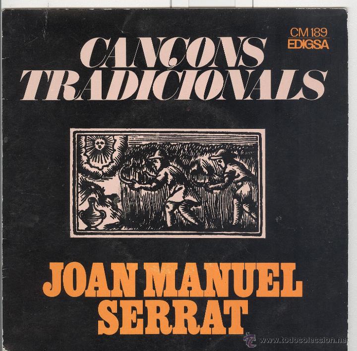Discos de vinilo: serrat. can&ccedil;ons tradicionals. edigsa 1972. ep - Foto 1