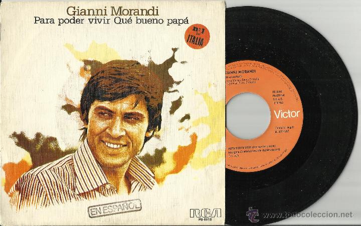 Discos de vinilo: gianni morandi single para poder vivir espa&ntilde;a 1977 - Foto 1