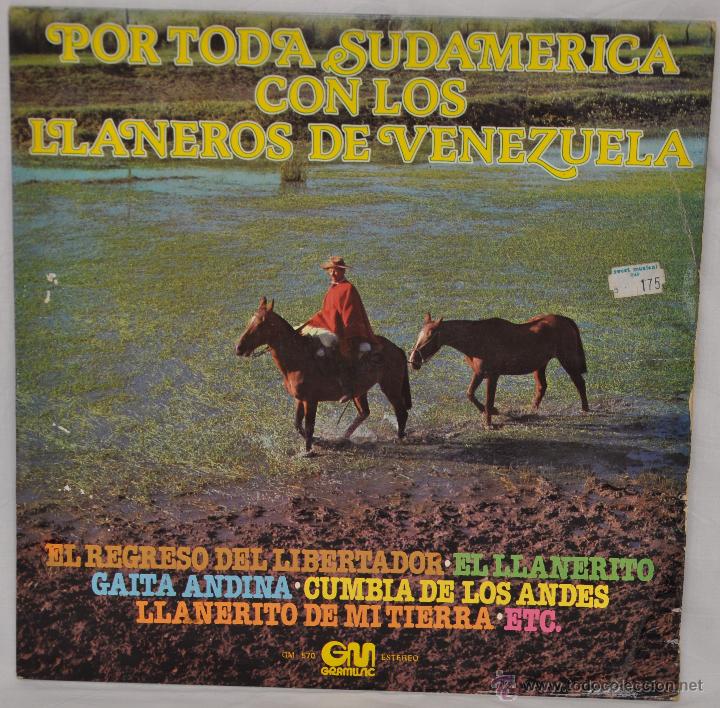 Disques de vinyle: Por toda Sudamerica con los llaneros de venezuela.
