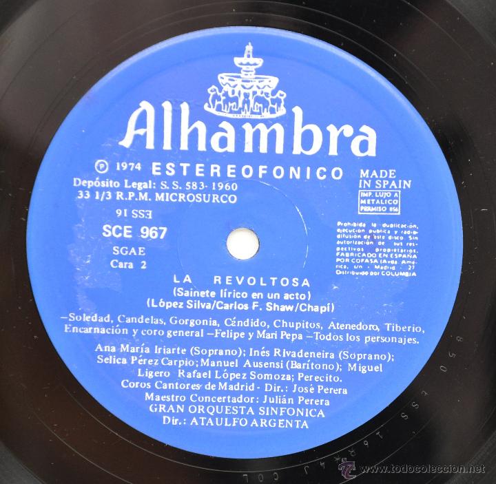 Discos de vinilo: La revoltosa. - Foto 5