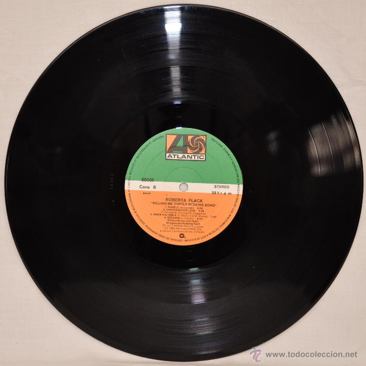 Discos de vinilo: Roberta Flack. Suavemente me mata tu canci&oacute;n. - Foto 6