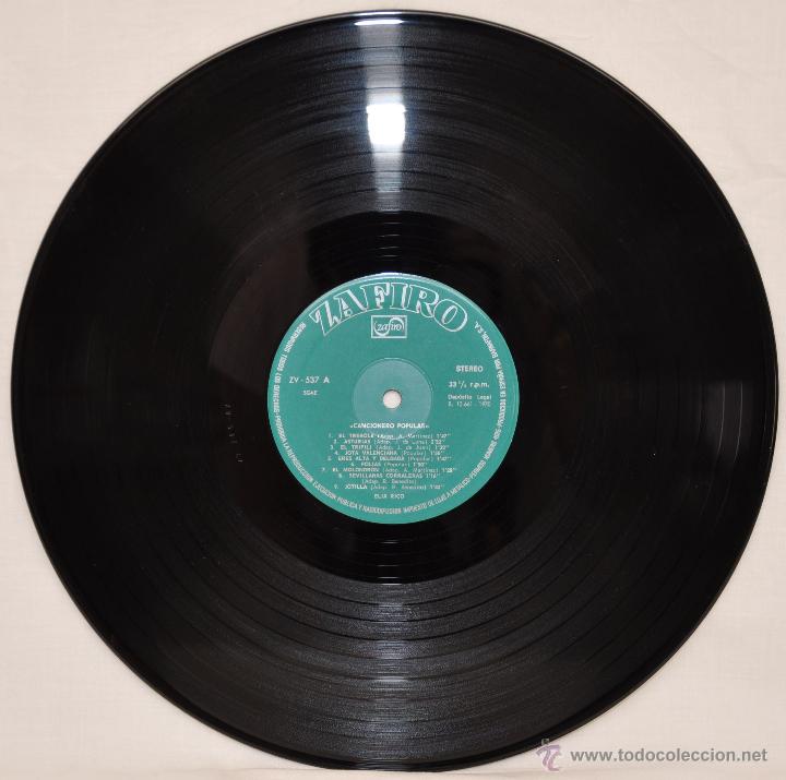 Discos de vinilo: Cancionero Popular. Elia Rico. - Foto 4