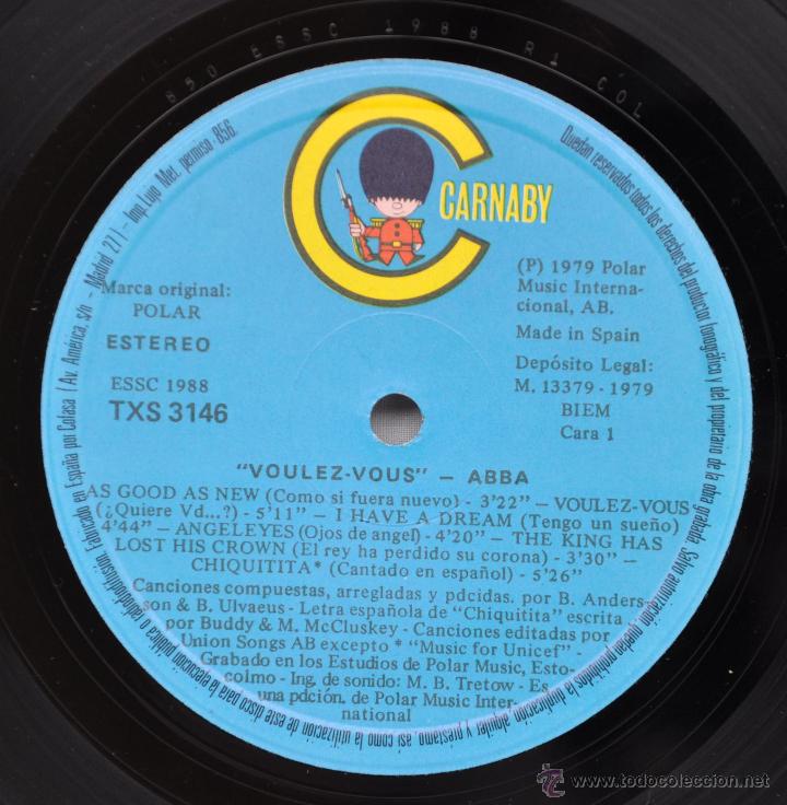 Discos de vinilo: ABBA.Voulez-Vous. - Foto 2
