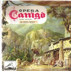 Discos de vinilo: EP OPERA CANIGO (JACINTO VERDAGUER, LINA RICHARTE, ANTONIO MASSANA, JOSE CARNER, LICEO )