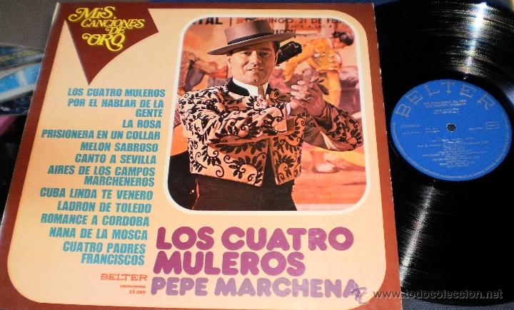 Discos de vinilo: pepe marchena lp los cuatro muleros espa&ntilde;a 1975 - Foto 1