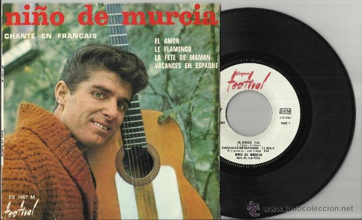 Disques de vinyle: el ni&ntilde;o de murcia ep el amor,le flamenco cantando en frances francia