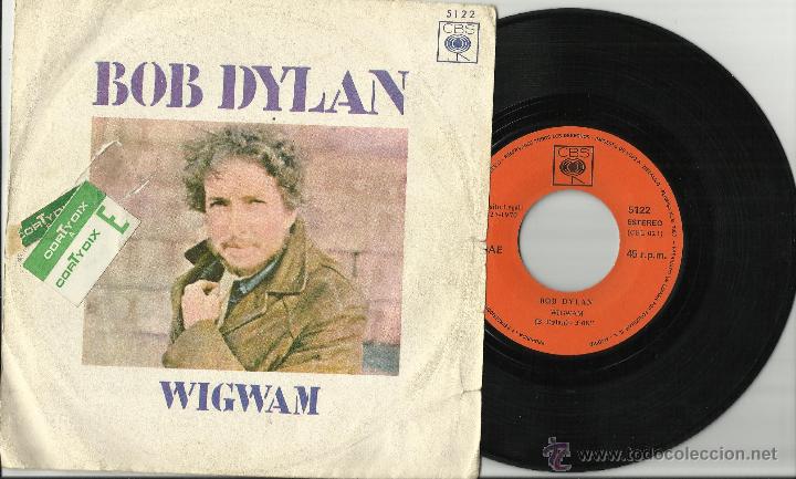 Discos de vinilo: bob dylan single wigwan espa&ntilde;a 1970 - Foto 1