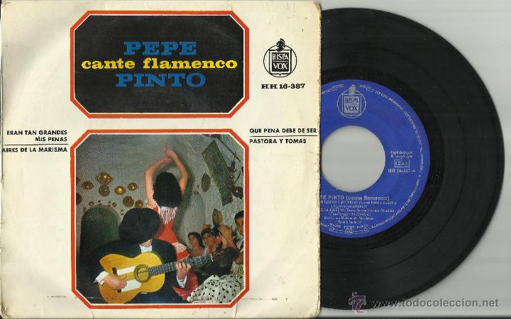 Disques de vinyle: pepe pinto ep eran tan grandes mis penas espa&ntilde;a 1962