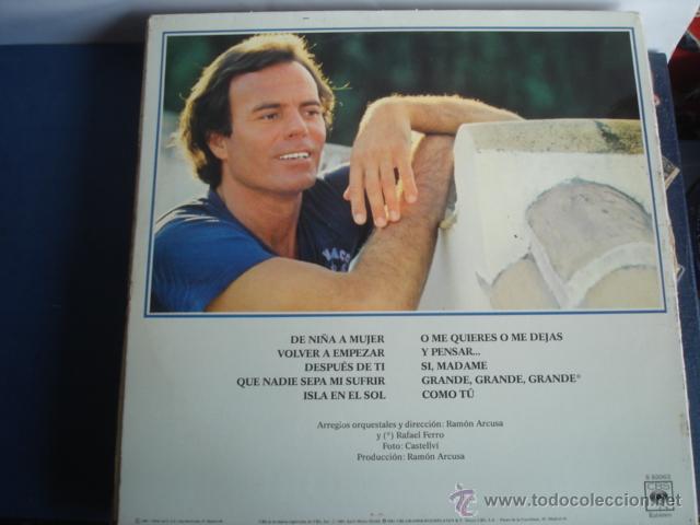 Discos de vinilo: JULIO IGLESIAS DE NI&Ntilde;A A MUJER - Foto 3