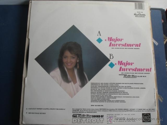 Discos de vinilo: SYLVIA MOY  MAJOR INVESTMENT - Foto 2