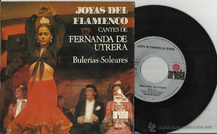 Disques de vinyle: fernanda de utrera ep bulerias-soleares espa&ntilde;a 1971