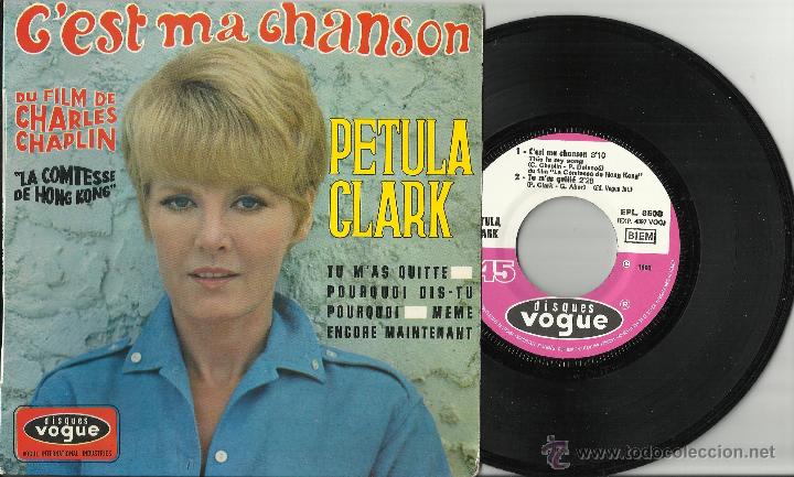 Discos de vinilo: petula clark ep cest ma chanson francia 1968 - Foto 1
