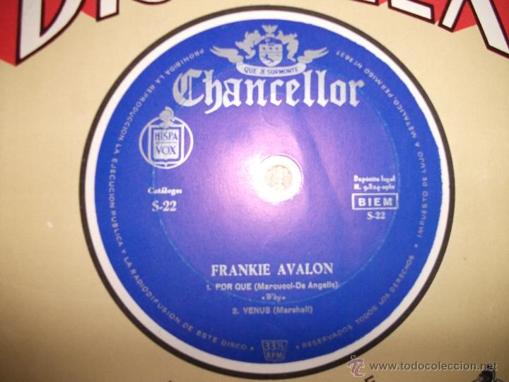 Discos de vinilo: FRANKIE AVALON / POR QUE / DISCOFLEX / HISPAVOX 1961 - Foto 1