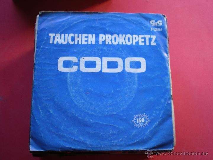 Discos de vinilo: TAUCHEN PROKOPETZ - CODO - 1983 - SINGLE - Foto 1