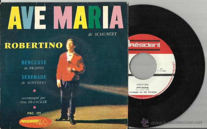 Dischi in vinile: robertino ep ave maria francia