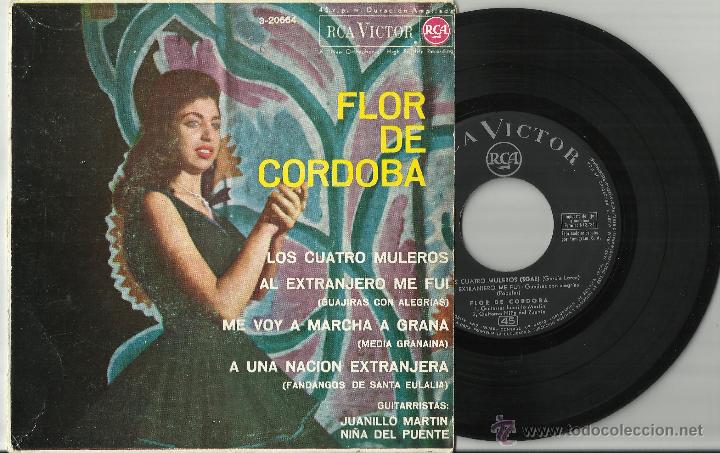 Disques de vinyle: flor de cordoba ep los cuatro muleros espa&ntilde;a 1963