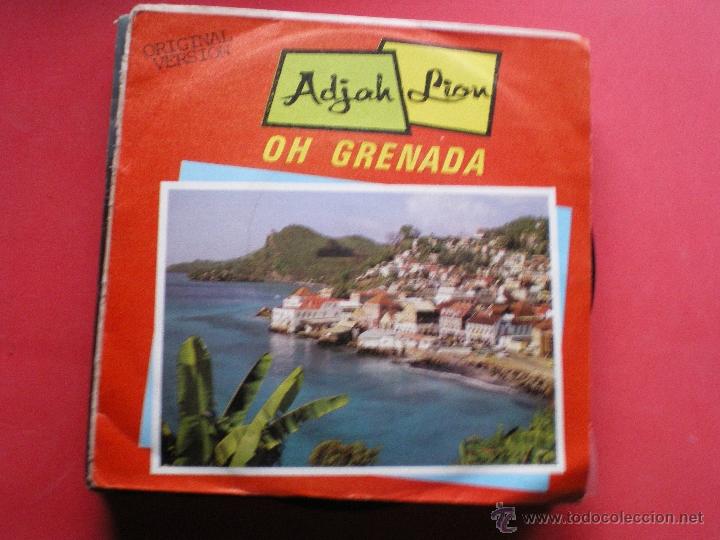 Dischi in vinile: ADJAH LION - OH GRENADA / LOVE IN CRYSTAL SAND - SINGLE 1984