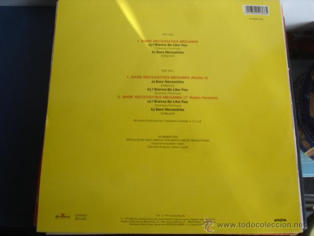 Discos de vinilo: THE UK MIXMASTERS BARE NECESSITIES MEGAMIX - Foto 2