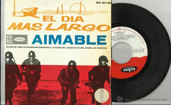Discos de vinilo: aimable ep el dia mas largo espa&ntilde;a - Foto 1