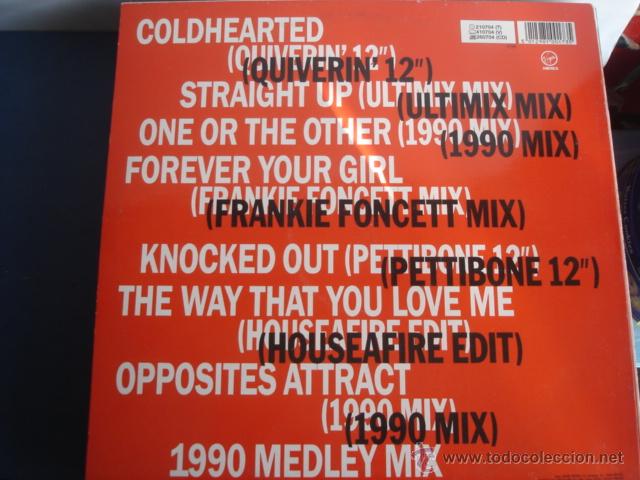 Discos de vinilo: PAULA ABDUL SHUT UP AND DANCE MIXES - Foto 2