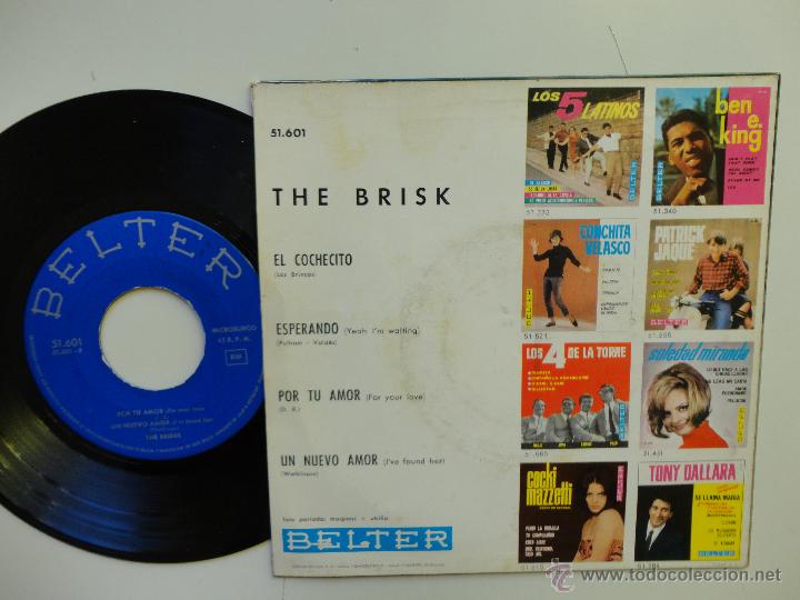 Discos de vinilo: THE BRISKS- EL COCHECITO + 3 - SPANISH EP 1965. - Foto 2 - 40036014
