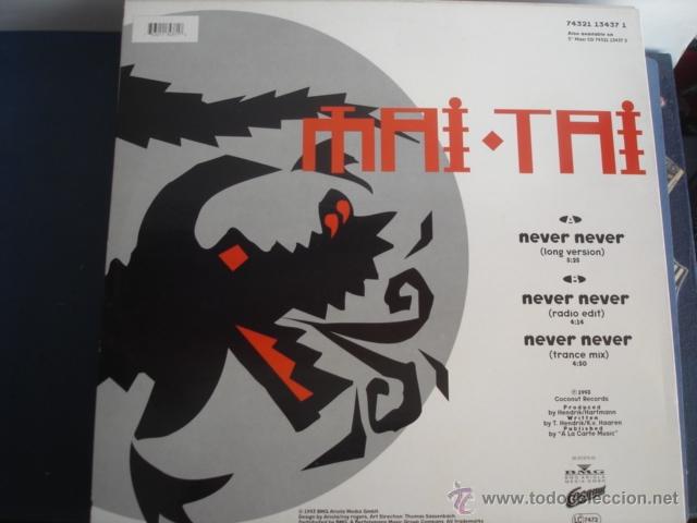 Discos de vinilo: MAI TAI NEVER, NEVER ! - Foto 2