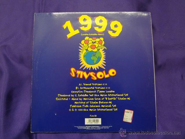 Discos de vinilo: 1999. STIVSOLO.PLM RECORDS.1999 - Foto 2