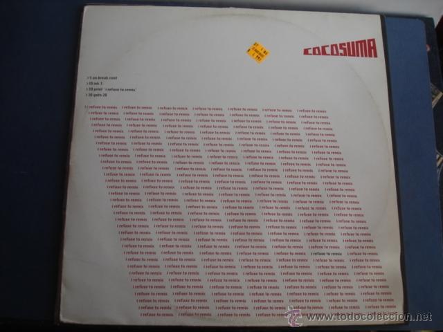 Discos de vinilo: COCOSUMA I REFUSE TO REMIX - Foto 1
