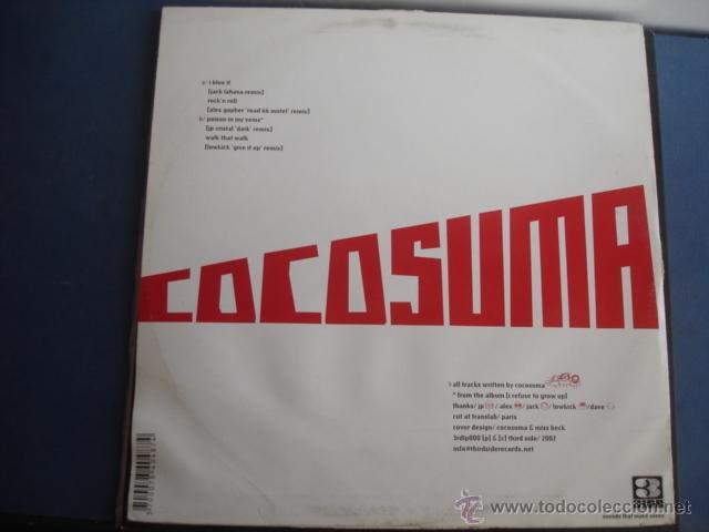 Discos de vinilo: COCOSUMA I REFUSE TO REMIX - Foto 2