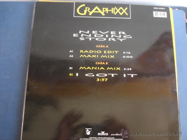 Discos de vinilo: GRAPHIXX   NEVER ENDING STORY - Foto 2