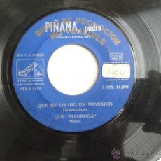 Discos de vinilo: PIÑANA PADRE - QUE ME LO DIJO UN MINERICO +3 1964 EP PROMO TARANTAS MINERAS CARTAGENERAS. Lote 40146171