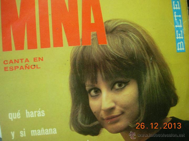 Discos de vinilo: mina EP canta en espa&ntilde;ol - Foto 1