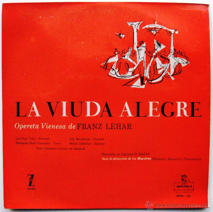 Discos de vinilo: Franz Lehar - La Viuda Alegre - EP Montilla 1956 BPY - Foto 1