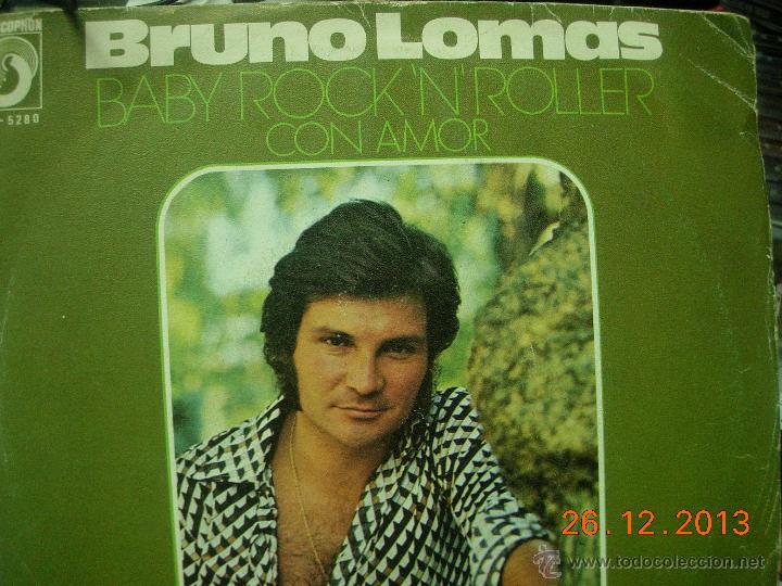 Discos de vinilo: bruno lomas single baby rockn roller - Foto 1