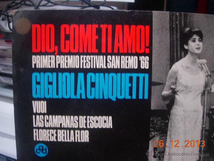 Discos de vinilo: gigliola cinquetti EP Dio,como ti amo! - Foto 1