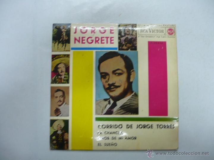 Discos de vinilo: JORGE NEGRETE. CORRIDO DE JORGE TORRES. SINGLE. TDKDS8 - Foto 1