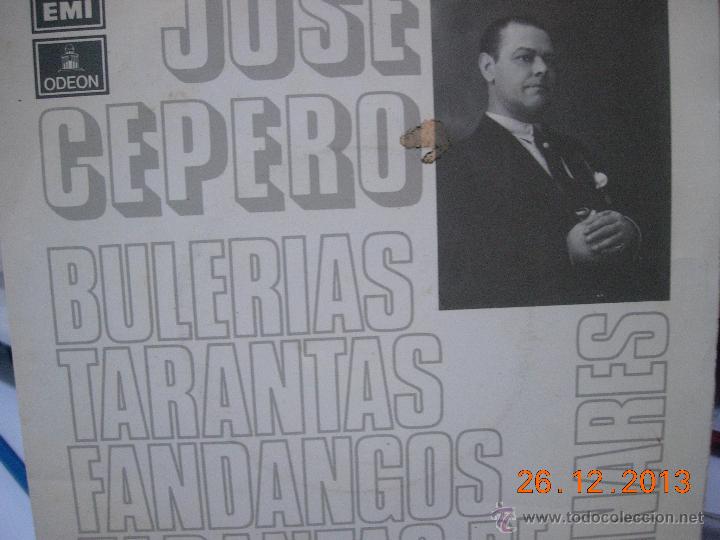 Disques de vinyle: Jose Cepero EP bulerias tarantas fandangos tarantas de linares