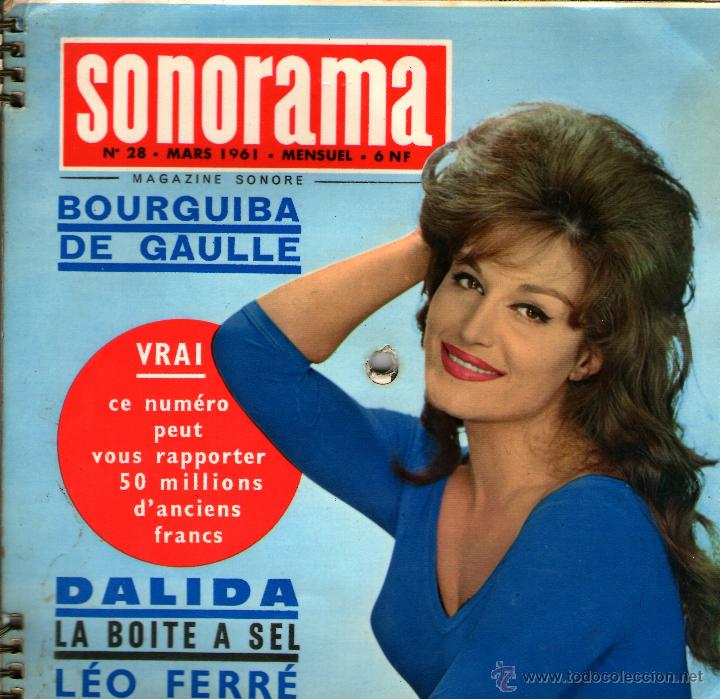 Discos de vinilo: SONORAMA N&ordm;28 MARS 1961 CON FLEXIDISCO - Foto 1