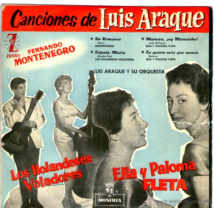 Discos de vinilo: LAS CANCIONES DE LUIS ARAQUE 1959 - Foto 1