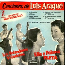 Discos de vinilo: LAS CANCIONES DE LUIS ARAQUE 1959