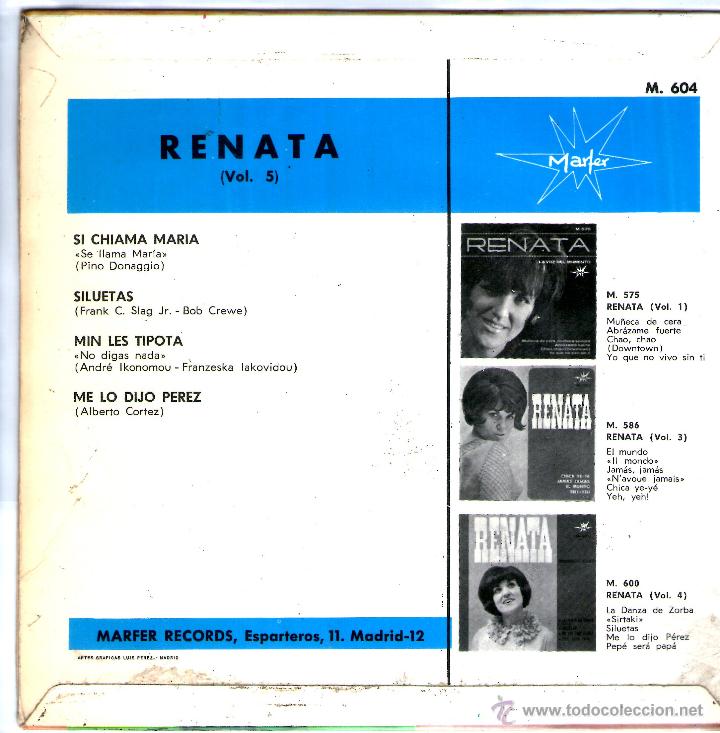 Discos de vinilo: RENATA - Foto 2