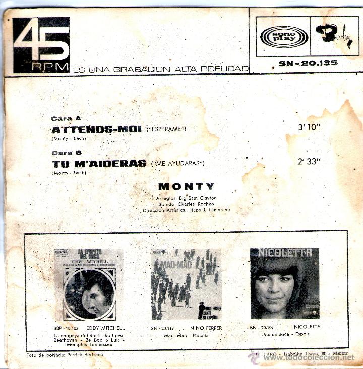 Discos de vinilo: MONTY ATTENDS MOI - Foto 2