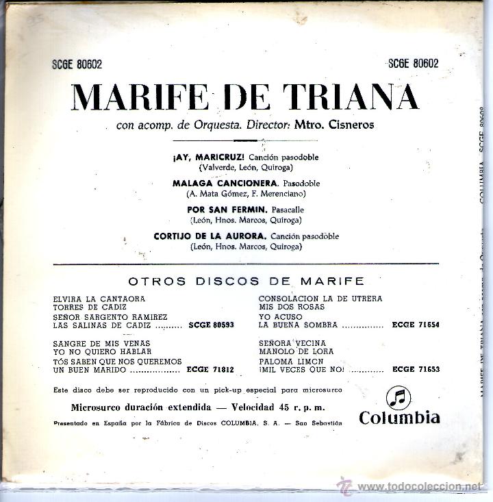 Discos de vinilo: MARIFE DE TRIANA - Foto 2